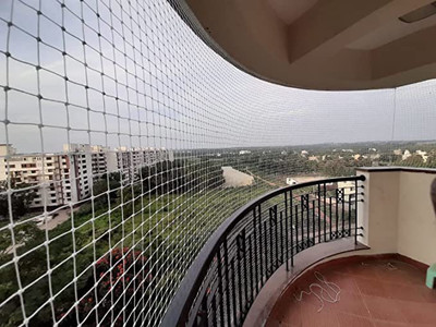 KUBER INDUSTRIES UV Stabilised Bird Net/Anti Bird Net/Bird Control Net, 25x10 Ft. Bird Net(White)