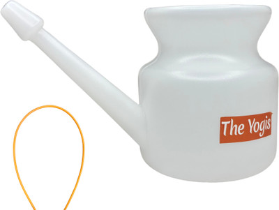 The Yogis Plastic White Neti Pot(500 ml)