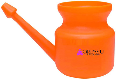 Oreayu Plastic Orange Neti Pot(400 ml)