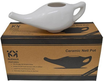PAXMAX Ceramic White Neti Pot(250 ml)