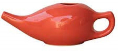 healthandwealth Ceramic Red Neti Pot(250 ml)