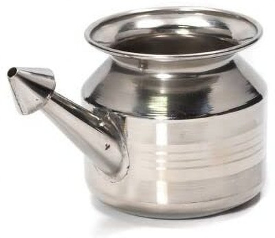 Dr. Head Steel Silver Neti Pot(500 ml)