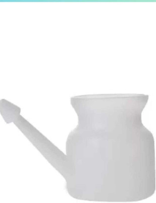 ALS enterprises Plastic White Neti Pot(500 ml)