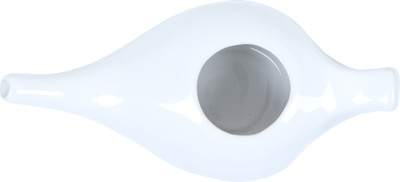 QIMACPLUS Ceramic White Neti Pot(220 ml)