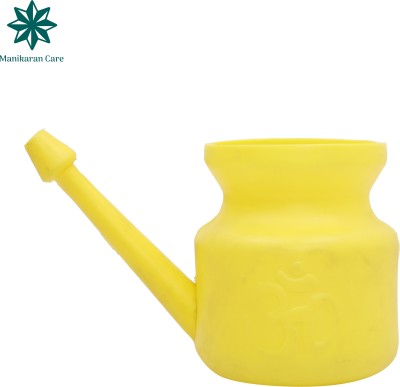 Manikaran Care Plastic Yellow Neti Pot(400 ml)