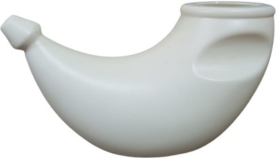 NAGAICH Plastic White Neti Pot(600 ml)