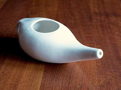 WITSOUL Ceramic White Neti Pot(250 ml)