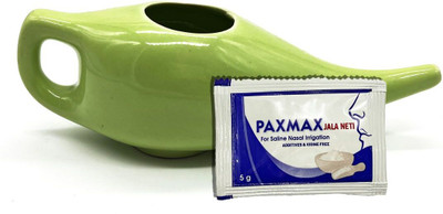 Dr. Head Ceramic Green Neti Pot(250 ml)