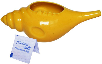 Soulvinee Ceramic Yellow Neti Pot(300 ml)