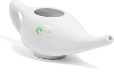 RCSP Ceramic White Neti Pot(250 ml)