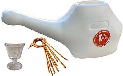 The Yogis Plastic White Neti Pot(500 ml)