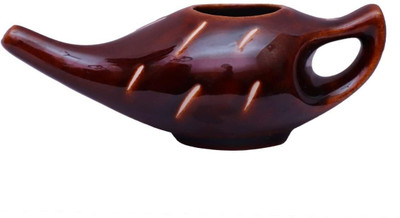 Soulvinee Ceramic Brown Neti Pot(300 ml)