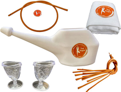 The Yogis Plastic White Neti Pot(500 ml)