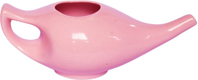 Soulvinee Ceramic Pink Neti Pot(300 ml)