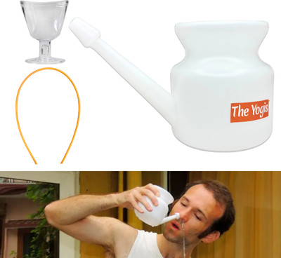 The Yogis Plastic White Neti Pot(500 ml)
