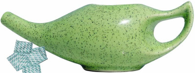 GoodsCrafts Ceramic Green Neti Pot(250 ml)