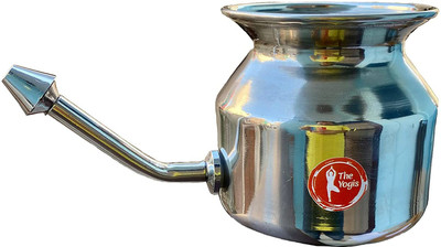 The Yogis Stainless Steel Silver Neti Pot(500 ml)