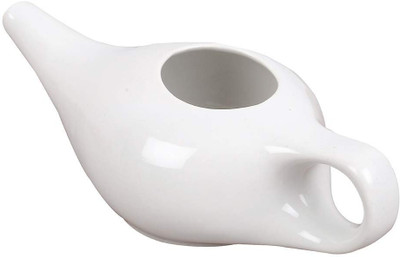 Dr. Head Ceramic White Neti Pot(250 ml)
