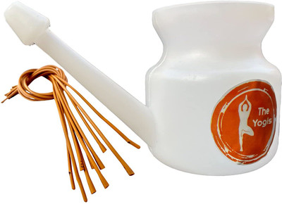 The Yogis Plastic White Neti Pot(500 ml)