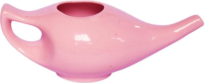 Soulvinee Ceramic Pink Neti Pot(300 ml)