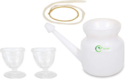 RCSP Plastic White Neti Pot(400 ml)