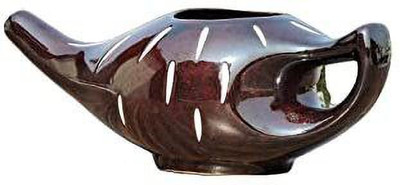 GoodsCrafts Ceramic Brown Neti Pot(250 ml)