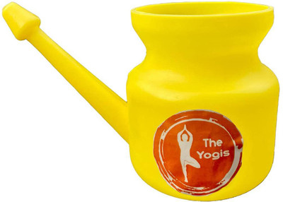 The Yogis Plastic Yellow Neti Pot(501 ml)