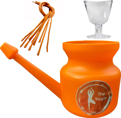 The Yogis Plastic Orange Neti Pot(400 ml)
