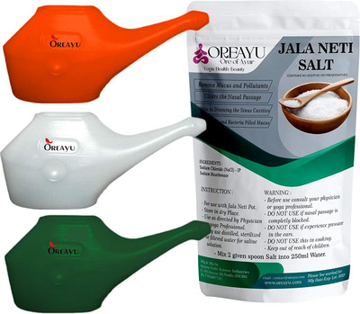 Oreayu Polypropylene Multicolor Neti Pot(250 ml)
