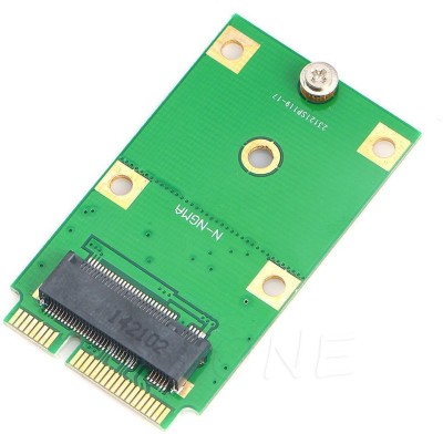 Buyyart New M.2 NGFF SSD to Mini PCI-E mSATA Adapter Card Replacement Converter Network Interface Card(Green)