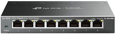 TP-Link 8-Port Gigabit Easy Smart Switch (Tl-Sg108e) 8 Ports 10 Mbps Smart Network Switch(Black)