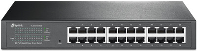 TP-Link TL-SG1024DE Gigabit Unmanged Smart 24 Ports 1000 Mbps Smart Network Switch(Black)