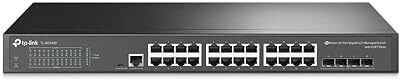 TP-Link Tl-Sg3428 24 Port Gigabit , 4 Sfp Slots,Omada Sdn Integrated L2+ Smart Managed 24 Ports 1000 Mbps Smart Network Switch(Black)