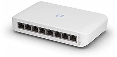 Ubiquiti Networks Unifi Switch Lite 8 Poe,8-Port Gigabit Switch 4 Poe+ 802.3at (Usw-Lite-8-Poe) 8 Ports 1000 Mbps Fully Managed Network Switch(White)