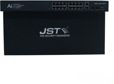 JST JTB-P162FG 4 Ports 1000 Mbps Network Switch(Black)