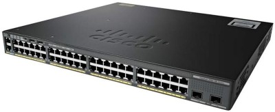 CISCO Catalyst WS-C2960X-48LPS-L 48 Port Ethernet Switch with 370 Watt PoE 48 Ports 1000 Mbps Network Switch(Black)