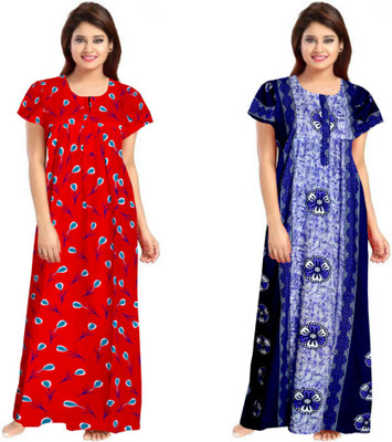 DreamBe Women Nighty(Multicolor)