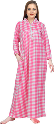 Taausha Women Nighty(Pink)