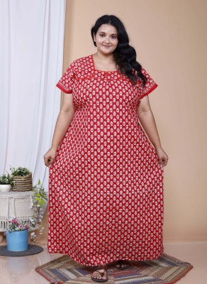 Plaful Women Nighty(Red)