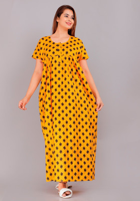 VRSU Women Nighty(Multicolor)