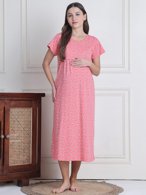 Secret Wish Women Nighty(Pink)