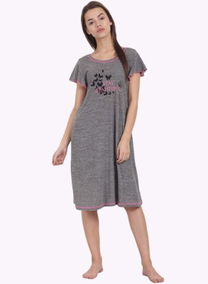 SOIE Women Nightshirts(Grey)