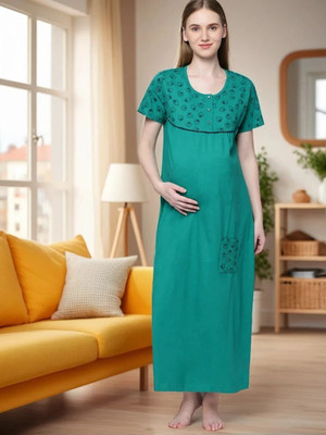 Kryptic Women Nighty(Green)
