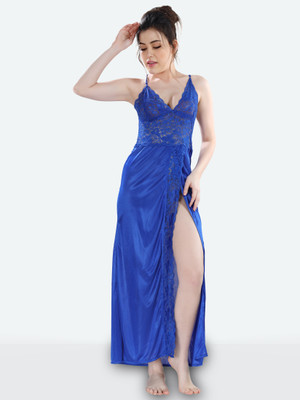 DreamBe Women Nighty(Blue)