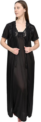 RaatiNightwear Women Nightdress(Green)