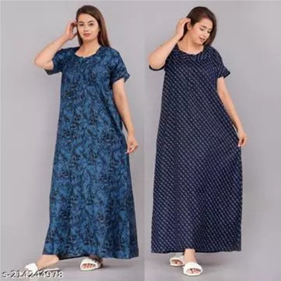 Aaradhana Flared/A-line Gown(Blue)