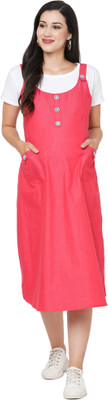 Moms Bee Women Maternity/Nursing Nighty(Pink)
