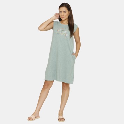 ZIVAME Women Nighty(Blue)