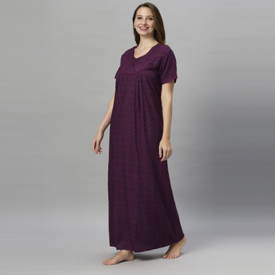 QUIRA Women Nighty(Purple)