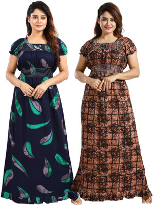 Nighty King Women Nighty(Multicolor)